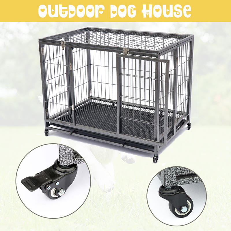 Avoin yläputken taitettavan metallikoiran häkki Avoin yläputken taitettavan metallikoiran häkki