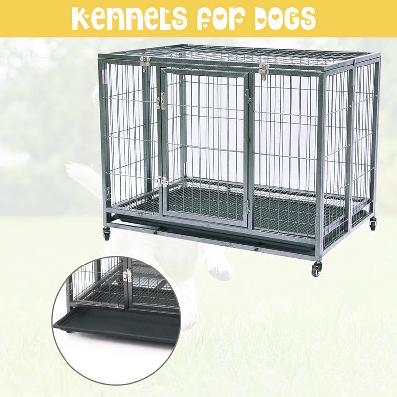 Avoin yläputken taitettavan metallikoiran häkki Avoin yläputken taitettavan metallikoiran häkki