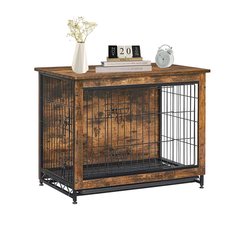 Maalaismainen ruskea sisätilojen puiset huonekalut tyyliset koiran häkki Maalaismainen ruskea sisätilojen puiset huonekalut tyyliset koiran häkki