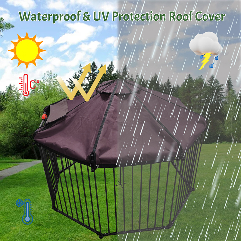 Ulkoilma raskas putki iso koiran häkki vedenpitävä kansi Ulkoilma raskas putki iso koiran häkki vedenpitävä kansi