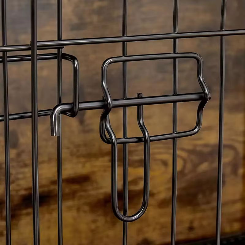 Maalaismainen ruskea sisätilojen puiset huonekalut tyyliset koiran häkki Maalaismainen ruskea sisätilojen puiset huonekalut tyyliset koiran häkki