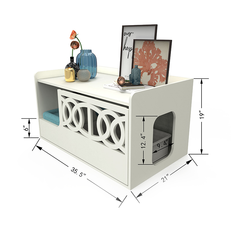 Piilotettu pesuhuoneen wc -kotelo roskapihakalusteet Cat Cage Piilotettu pesuhuoneen wc -kotelo roskapihakalusteet Cat Cage