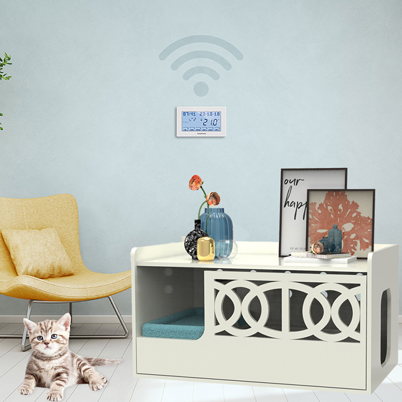 Piilotettu pesuhuoneen wc -kotelo roskapihakalusteet Cat Cage Piilotettu pesuhuoneen wc -kotelo roskapihakalusteet Cat Cage