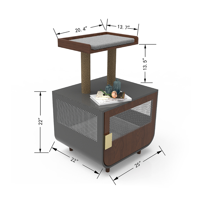 Puinen piilotettu pesuhuonekaluskissa häkki roskikaapissa Puinen piilotettu pesuhuonekaluskissa häkki roskikaapissa