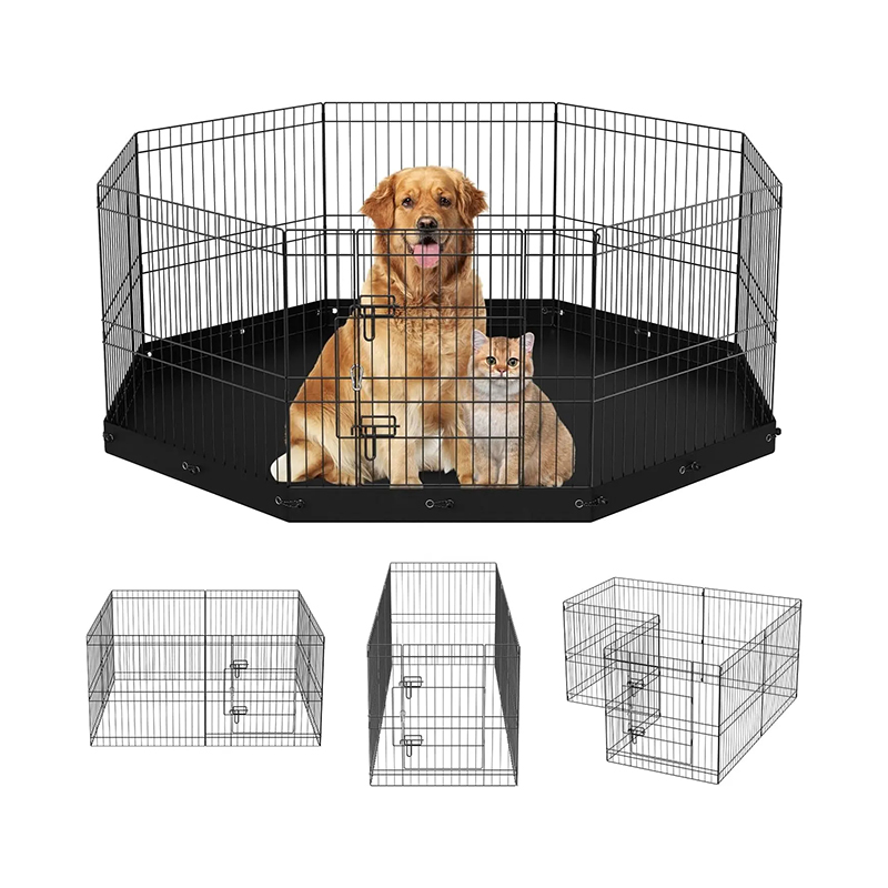 Oxford kankaan lattiataitettava metallilangan koira leikkikone Oxford kankaan lattiataitettava metallilangan koira leikkikone