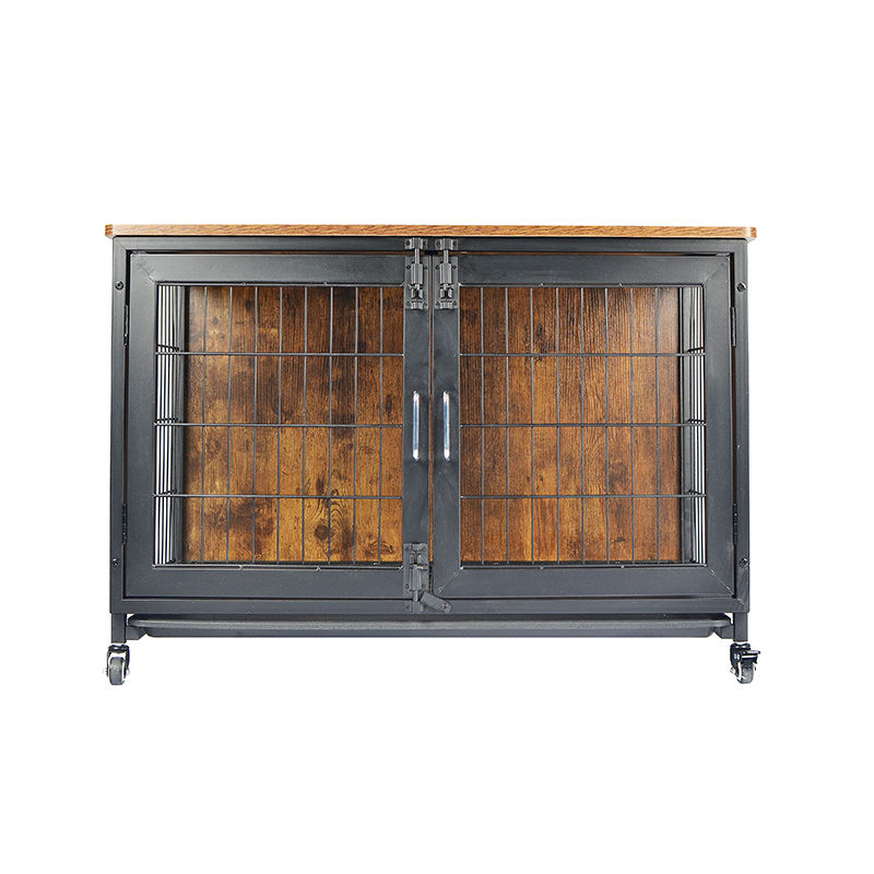 Puiset huonekalut tyyliset koiran häkki pyörillä