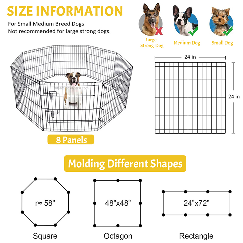 Taitettu lankametallikoira leikkipenki Taitettu lankametallikoira leikkipenki