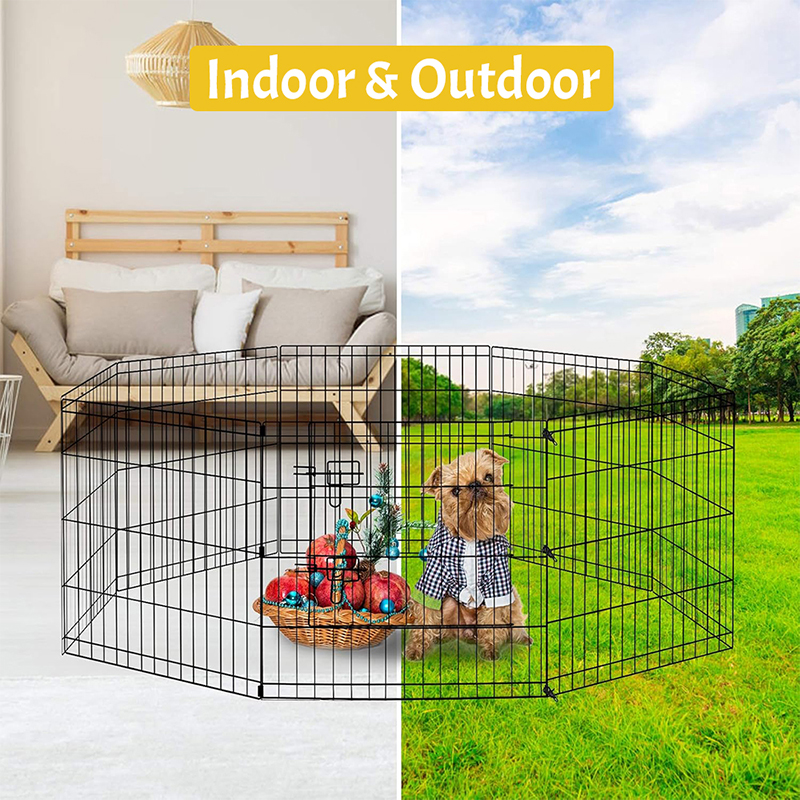 Taitettu lankametallikoira leikkipenki Taitettu lankametallikoira leikkipenki