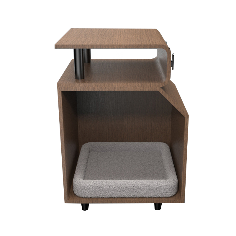 Puiset lemmikkieläimet kissan sänky naarmuuntulevyllä