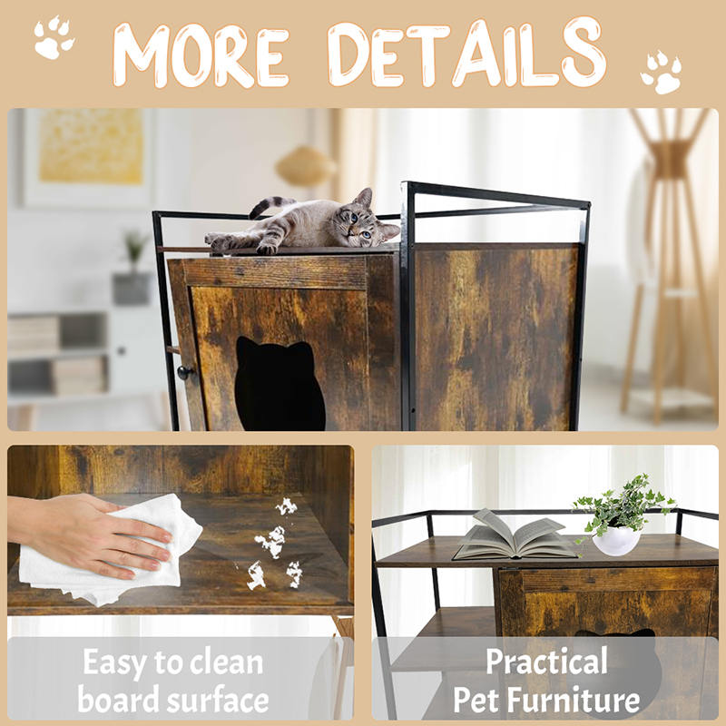 Huonekalutyyliset kissat häkki säilytyshyllyn pentuekaapissa Huonekalutyyliset kissat häkki säilytyshyllyn pentuekaapissa