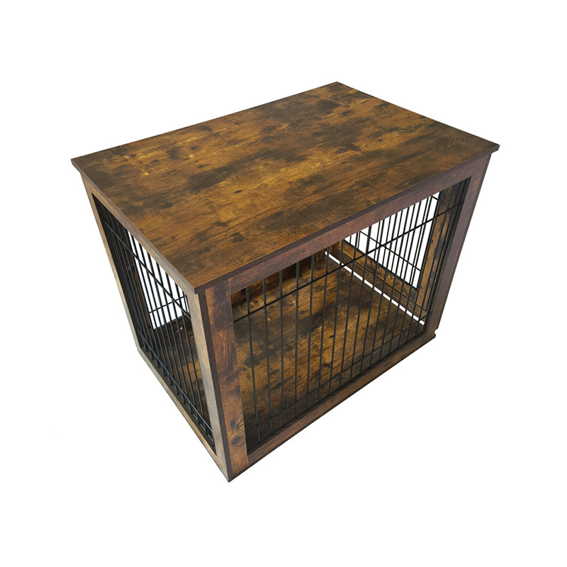 Sisätilojen puinen koiran kennel -huonekaluttyylinen koiran häkki Sisätilojen puinen koiran kennel -huonekaluttyylinen koiran häkki