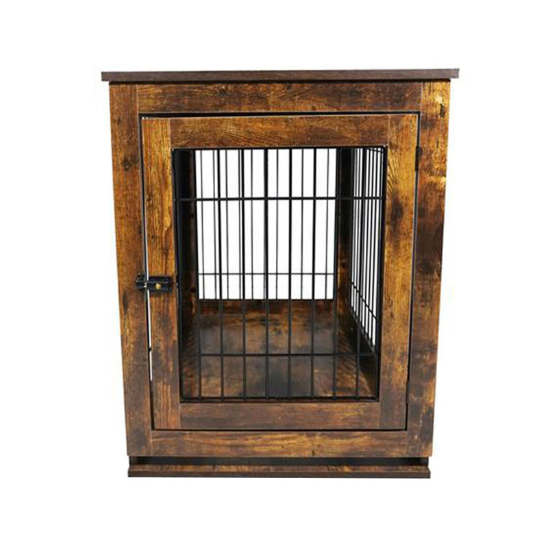 Sisätilojen puinen koiran kennel -huonekaluttyylinen koiran häkki Sisätilojen puinen koiran kennel -huonekaluttyylinen koiran häkki