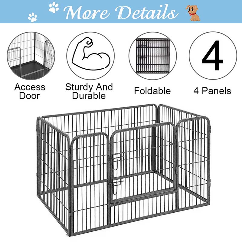 Raskas taitettava putken metalli koira leikkipenki Raskas taitettava putken metalli koira leikkipenki