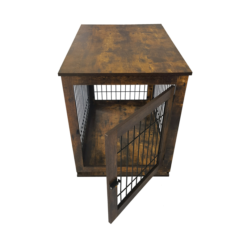 Sisätilojen puinen koiran kennel -huonekaluttyylinen koiran häkki Sisätilojen puinen koiran kennel -huonekaluttyylinen koiran häkki