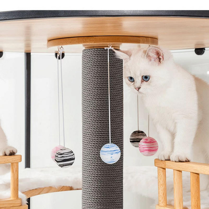 Panoraama iso sisätilojen huvila puinen kissan häkkitorni kotelokaappi Panoraama iso sisätilojen huvila puinen kissan häkkitorni kotelokaappi