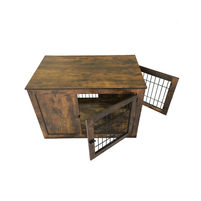 Kaksinkertainen ovi maalaismainen puiset huonekalut tyylinen koiran häkki Kaksinkertainen ovi maalaismainen puiset huonekalut tyylinen koiran häkki