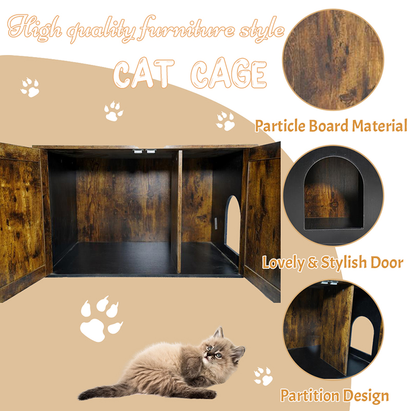 Sisäkalusteet Kissan häkki jakajan roskakaapissa Sisäkalusteet Kissan häkki jakajan roskakaapissa