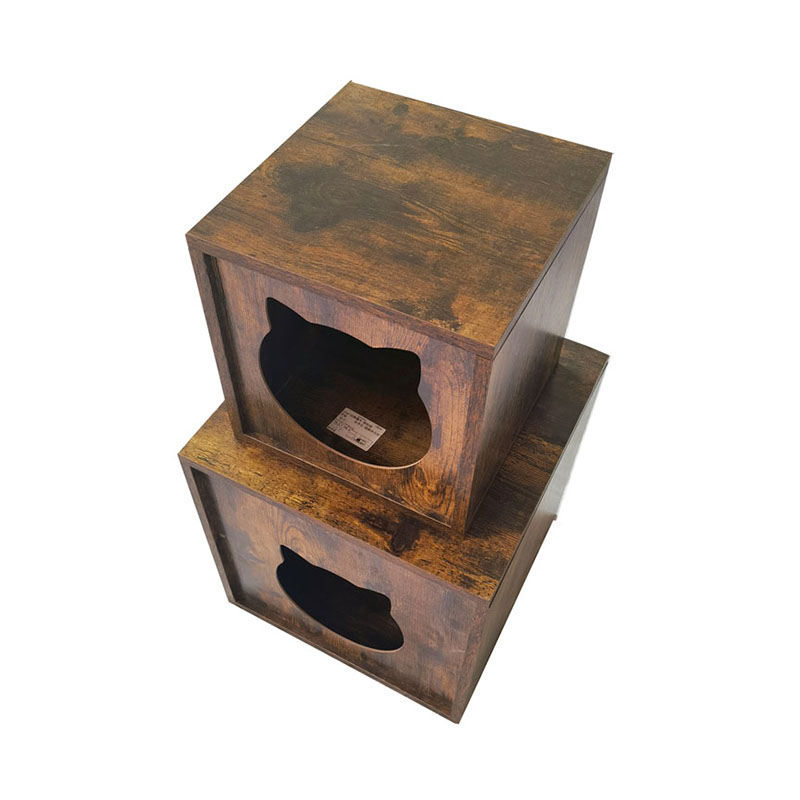 Hiukkaspuun sisäkalusteet Kissat Cage päätypöydän roskakaappi Hiukkaspuun sisäkalusteet Kissat Cage päätypöydän roskakaappi